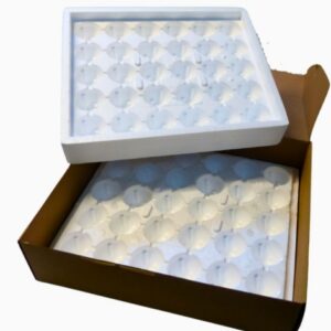 Boite de transport pour 30 oeufs de poules.